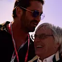 Actor Gerard Butler with Formula One group CEO Bernie Ecclestone, 2016 Formula 1 United States Grand Prix, Austin © FOWC Ltd