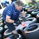 Williams mechanic preparing Pirelli tyres at Formula One World Championship, Rd1, Australian Grand Prix, Preparations, Albert Park, Melbourne, Australia, Wednesday 11  March 2015. © Sutton Motorsport Images