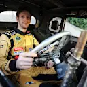 Romain Grosjean (FRA) Lotus F1 Team with special race overalls to promote the film Mad Max: Fury Road.
Spanish Grand Prix, Friday 8th May 2015. Barcelona, Spain. © Lotus F1 Team