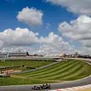 Brands Hatch, Kent, UK. Monday 27 April 2015. Romain Grosjean, Lotus E23 Mercedes on track followed by a filming car. World Copyright: Glenn Dunbar/LAT Photographic