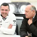 Ron Dennis (GBR) McLaren Executive Chairman and Eric Boullier (FRA) McLaren F1 Team Principal at Formula One Testing, Day One, Jerez, Spain, 1 February 2015. © Sutton Motorsport Images