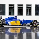 The new Sauber C34 at the Sauber C34 Launch, Sauber Factory, Hinwil, Switzerland, 30 January 2015. ©Sauber

