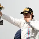 Felipe Massa (BRA) Williams celebrates on the podium with the trophy.
Formula One World Championship, Rd18, Brazilian Grand Prix, Race, Sao Paulo, Brazil, Sunday 9 November 2014.
