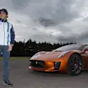 Jaguar’s C-X75 supercar, as featured in the new Bond adventure, SPECTRE, makes its Americas debut in Mexico City with Williams Martini Racing driver Felipe Massa, October 2015 © Williams Martini Racing