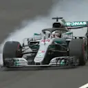 FP3: Hamilton runs deep at the chicane after bottoming out