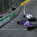 RACE: Hartley forced off track by Sirotkin