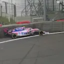 FP1: Stroll limps home after slamming into stadium wall