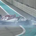 FP2: Antonio Giovinazzi spins at Turn 19