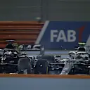 FP2: Valtteri Bottas and Romain Grosjean collide