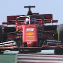 US GP: Sebastian Vettel suffers dramatic suspension failure