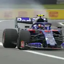 FP2: Engine problem brings Gasly to a smoky halt