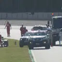 Pre-season testing 2019: Bottas parks his Mercedes off track