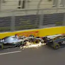 FP2: Hamilton and Magnussen almost collide