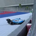 Russian GP: Russell crash brings out the Safety Car