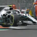 FP3: Bottas bounces his Mercedes through Turn 5