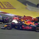 2020 Sakhir Grand Prix: Verstappen, Leclerc and Perez crash in Lap 1 chaos