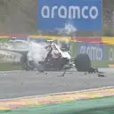 2020 Belgian Grand Prix: Giovinazzi and Russell in huge crash at Spa