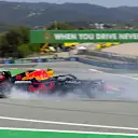 2021 Spanish GP Qualifying: Perez spins at Turn 13 during FP3
