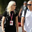 Valtteri Bottas (FIN) Williams and his girlfriend Emilia Pikkarainen (FIN) at Formula One World Championship, Rd19, Abu Dhabi Grand Prix, Practice, Yas Marina Circuit, Abu Dhabi, UAE, Friday 27 November 2015. © Sutton Motorsport Images