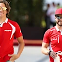 Roberto Merhi (ESP) Marussia and Will Stevens (GBR) Marussia at Formula One World Championship, Rd19, Abu Dhabi Grand Prix, Practice, Yas Marina Circuit, Abu Dhabi, UAE, Friday 27 November 2015. © Sutton Motorsport Images