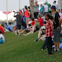 Fans on Abu Dhabi Hill at Formula One World Championship, Rd19, Abu Dhabi Grand Prix, Qualifying, Yas Marina Circuit, Abu Dhabi, UAE, Saturday 28 November 2015. © Sutton Motorsport Images