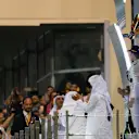 Race winner Nico Rosberg (GER) Mercedes AMG F1, Lewis Hamilton (GBR) Mercedes AMG F1 and Kimi Raikkonen (FIN) Ferrari celebrate on the podium at Formula One World Championship, Rd19, Abu Dhabi Grand Prix, Race, Yas Marina Circuit, Abu Dhabi, UAE, Sunday 29 November 2015. © Sutton Motorsport Images