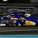 Felipe Nasr (BRA) Sauber C34 at Formula One World Championship, Rd19, Abu Dhabi Grand Prix, Race, Yas Marina Circuit, Abu Dhabi, UAE, Sunday 29 November 2015. © Sutton Motorsport Images