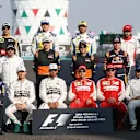 Driver group photo at Formula One World Championship, Rd19, Abu Dhabi Grand Prix, Race, Yas Marina Circuit, Abu Dhabi, UAE, Sunday 29 November 2015. © Sutton Motorsport Images