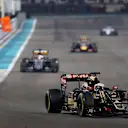 Romain Grosjean (FRA) Lotus E23 Hybrid at Formula One World Championship, Rd19, Abu Dhabi Grand Prix, Race, Yas Marina Circuit, Abu Dhabi, UAE, Sunday 29 November 2015. © Sutton Motorsport Images