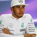 Lewis Hamilton (GBR) Mercedes AMG F1 in the press conference at Formula One World Championship, Rd19, Abu Dhabi Grand Prix, Race, Yas Marina Circuit, Abu Dhabi, UAE, Sunday 29 November 2015. © Sutton Motorsport Images