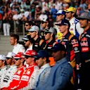 Drivers group photo at Formula One World Championship, Rd19, Abu Dhabi Grand Prix, Race, Yas Marina Circuit, Abu Dhabi, UAE, Sunday 29 November 2015. © Sutton Motorsport Images