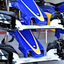 Sauber C34 nose and front wings at Formula One World Championship, Rd19, Abu Dhabi Grand Prix, Preparations, Yas Marina Circuit, Abu Dhabi, UAE, Thursday 26 November 2015. © Sutton Motorsport Images
