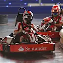 Kimi Raikkonen (FIN) Ferrari SF15-T karting at a Santander event at Formula One World Championship, Rd19, Abu Dhabi Grand Prix, Preparations, Yas Marina Circuit, Abu Dhabi, UAE, Thursday 26 November 2015. © Sutton Motorsport Images