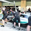 Mercedes AMG F1 practice pit stops at Formula One World Championship, Rd19, Abu Dhabi Grand Prix, Preparations, Yas Marina Circuit, Abu Dhabi, UAE, Thursday 26 November 2015. © Sutton Motorsport Images