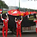 The car of Sebastian Vettel (GER) Ferrari SF15-T is recovered after stopping on track in FP1 at Formula One World Championship, Rd8, Austrian Grand Prix, Practice, Spielberg, Austria, Friday 19 June 2015. © Sutton Motorsport Images