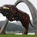 Red Bull statue at Formula One World Championship, Rd8, Austrian Grand Prix, Qualifying, Spielberg, Austria, Saturday 20 June 2015. © Sutton Motorsport Images