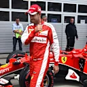 Sebastian Vettel (GER) Ferrari in parc ferme at Formula One World Championship, Rd8, Austrian Grand Prix, Qualifying, Spielberg, Austria, Saturday 20 June 2015. © Sutton Motorsport Images