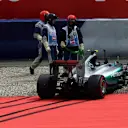 Nico Rosberg (GER) Mercedes AMG F1 W06 span off in Q3 at Formula One World Championship, Rd8, Austrian Grand Prix, Qualifying, Spielberg, Austria, Saturday 20 June 2015. © Sutton Motorsport Images