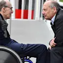 Ron Dennis (GBR) McLaren Executive Chairman talks with Sir Frank Williams (GBR) Team Owner Williams F1 Team at Formula One World Championship, Rd8, Austrian Grand Prix, Qualifying, Spielberg, Austria, Saturday 20 June 2015. © Sutton Motorsport Images