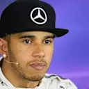 Lewis Hamilton (GBR) Mercedes AMG F1 during the Qualifying Press Conference at Formula One World Championship, Rd8, Austrian Grand Prix, Qualifying, Spielberg, Austria, Saturday 20 June 2015. © Sutton Motorsport Images