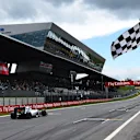 Felipe Massa (BRA) Williams FW37 takes the chequered flag at  the end of Qualifying at Formula One World Championship, Rd8, Austrian Grand Prix, Qualifying, Spielberg, Austria, Saturday 20 June 2015. © Sutton Motorsport Images