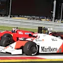 Niki Lauda (AUT) McLaren MP4-2 and Gerhard Berger (AUT) Ferrari F1/87-88C at the Legends Parade at Formula One World Championship, Rd8, Austrian Grand Prix, Qualifying, Spielberg, Austria, Saturday 20 June 2015. © Sutton Motorsport Images