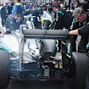 Nico Rosberg (GER) Mercedes AMG F1 W06 in the pits at Formula One World Championship, Rd8, Austrian Grand Prix, Race, Spielberg, Austria, Sunday 21 June 2015. © Sutton Motorsport Images