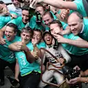 Race winner Nico Rosberg (GER) Mercedes AMG F1 celebrates with his team at Formula One World Championship, Rd8, Austrian Grand Prix, Race, Spielberg, Austria, Sunday 21 June 2015. © Sutton Motorsport Images