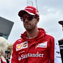 Sebastian Vettel (GER) Ferrari on the drivers parade at Formula One World Championship, Rd8, Austrian Grand Prix, Race, Spielberg, Austria, Sunday 21 June 2015. © Sutton Motorsport Images