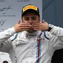 Felipe Massa (BRA) Williams celebrates on the podium at Formula One World Championship, Rd8, Austrian Grand Prix, Race, Spielberg, Austria, Sunday 21 June 2015. © Sutton Motorsport Images