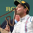 Felipe Massa (BRA) Williams celebrates with the trophy on the podium at Formula One World Championship, Rd8, Austrian Grand Prix, Race, Spielberg, Austria, Sunday 21 June 2015. © Sutton Motorsport Images