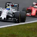 Felipe Massa (BRA) Williams FW37 leads Sebastian Vettel (GER) Ferrari SF15-T at Formula One World Championship, Rd8, Austrian Grand Prix, Race, Spielberg, Austria, Sunday 21 June 2015. © Sutton Motorsport Images