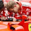 Sebastian Vettel (GER) Ferrari SF15-T on the grid at Formula One World Championship, Rd8, Austrian Grand Prix, Race, Spielberg, Austria, Sunday 21 June 2015. © Sutton Motorsport Images