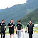Romain Grosjean (FRA) Lotus F1 walks the track at Formula One World Championship, Rd8, Austrian Grand Prix, Preparations, Spielberg, Austria, Thursday 18 June 2015. © Sutton Motorsport Images
